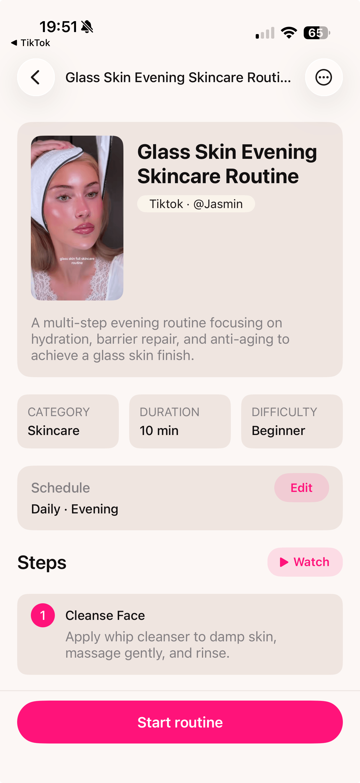 Steals screen showing a beauty product price drop alert