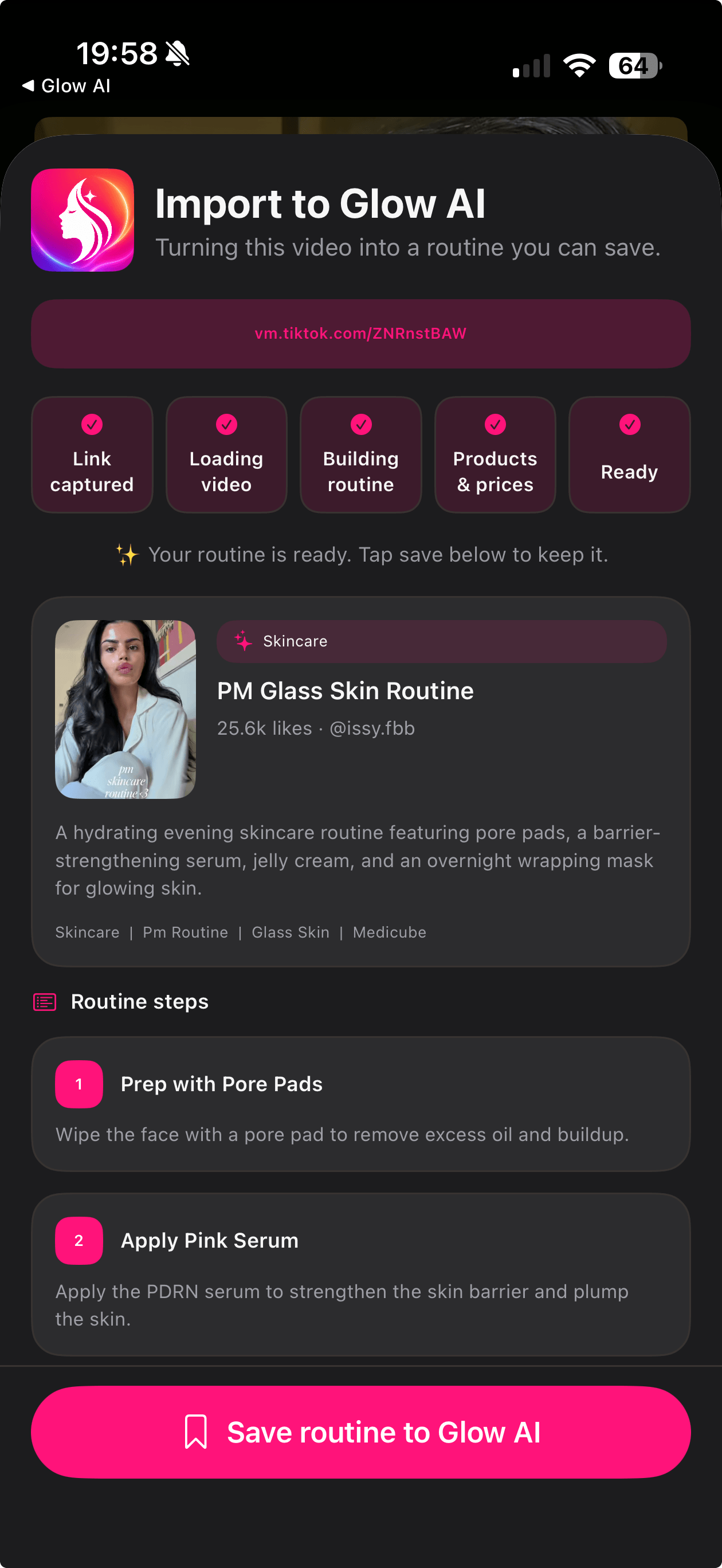 Steals tracking a beauty product price across retailers